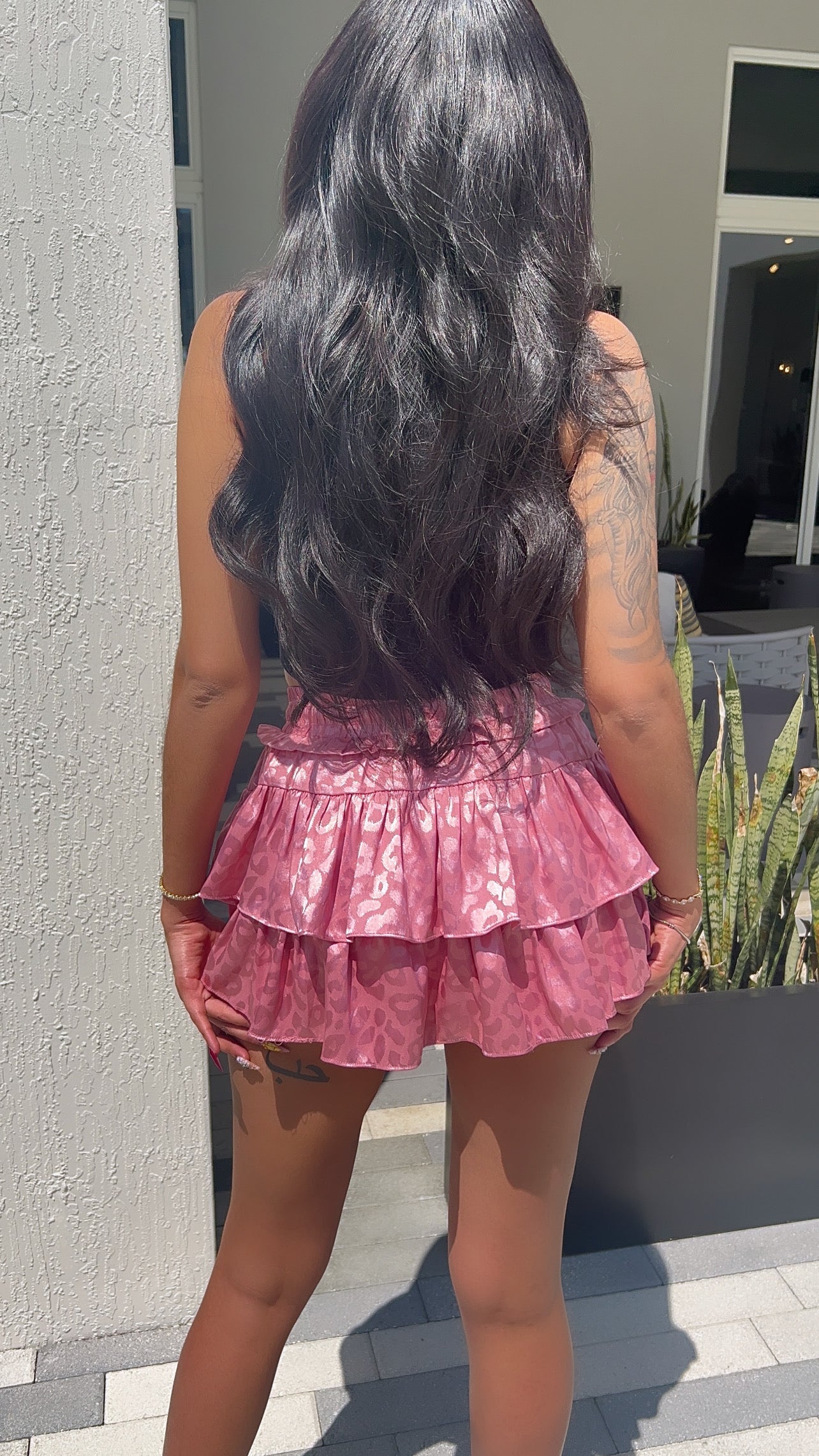RUFFLED TIERED SKORT
